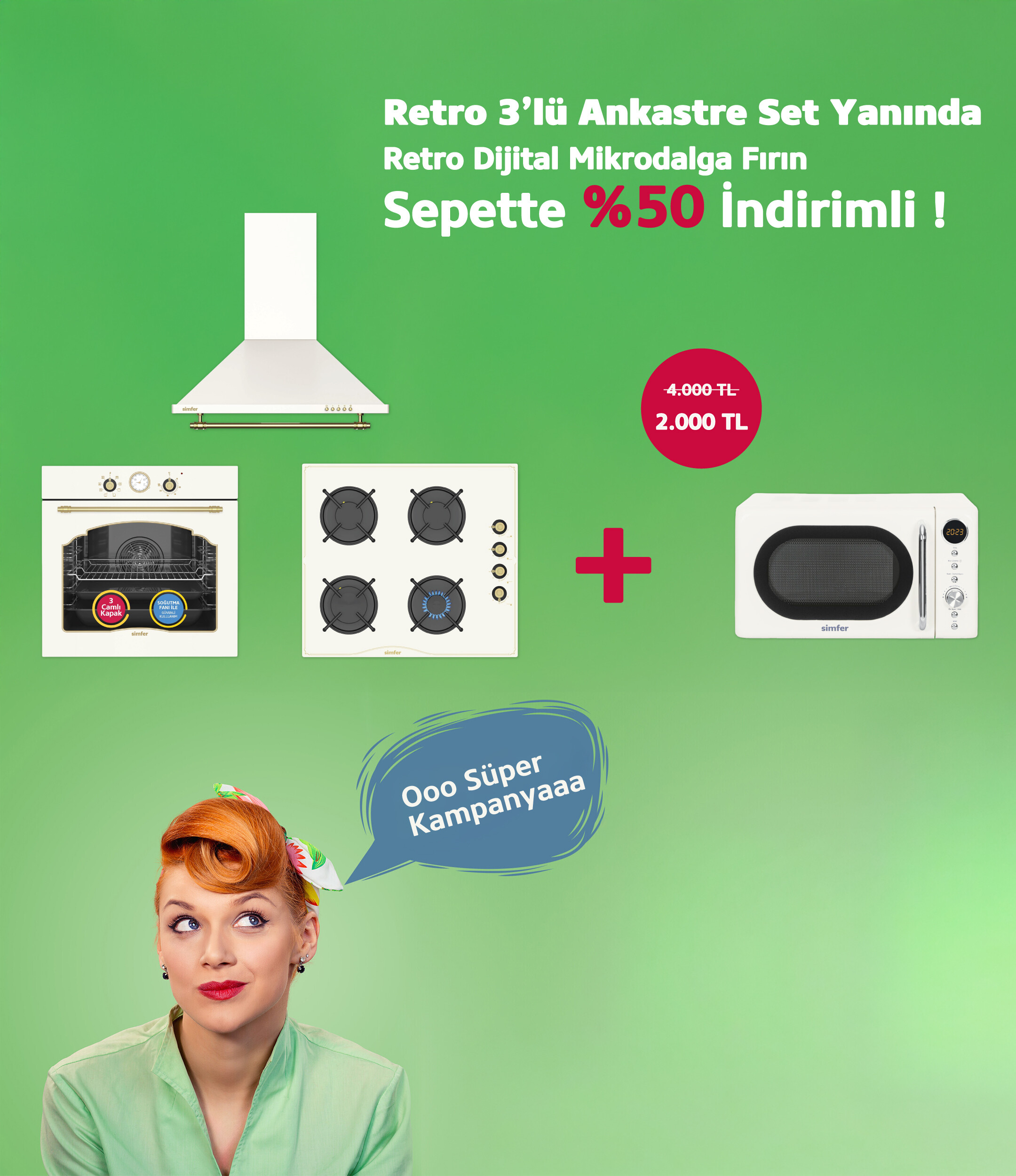 Retro Set Alana - Mikro Dalga 1999 TL