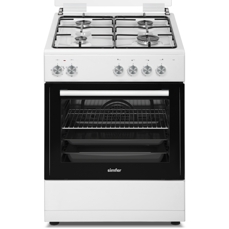 Simfer 1241 6 Fonksiyon 4G Beyaz Elektro Turbo Fırın - 3