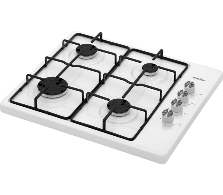 Simfer 3010-N Set Üstü Beyaz Emaye Ocak 4G - SİMFER