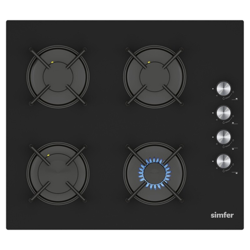 Simfer 4 Fonksiyon Trend Mekanik Siyah Cam 2'li Ankastre Set (Fırın + Ocak) - 3