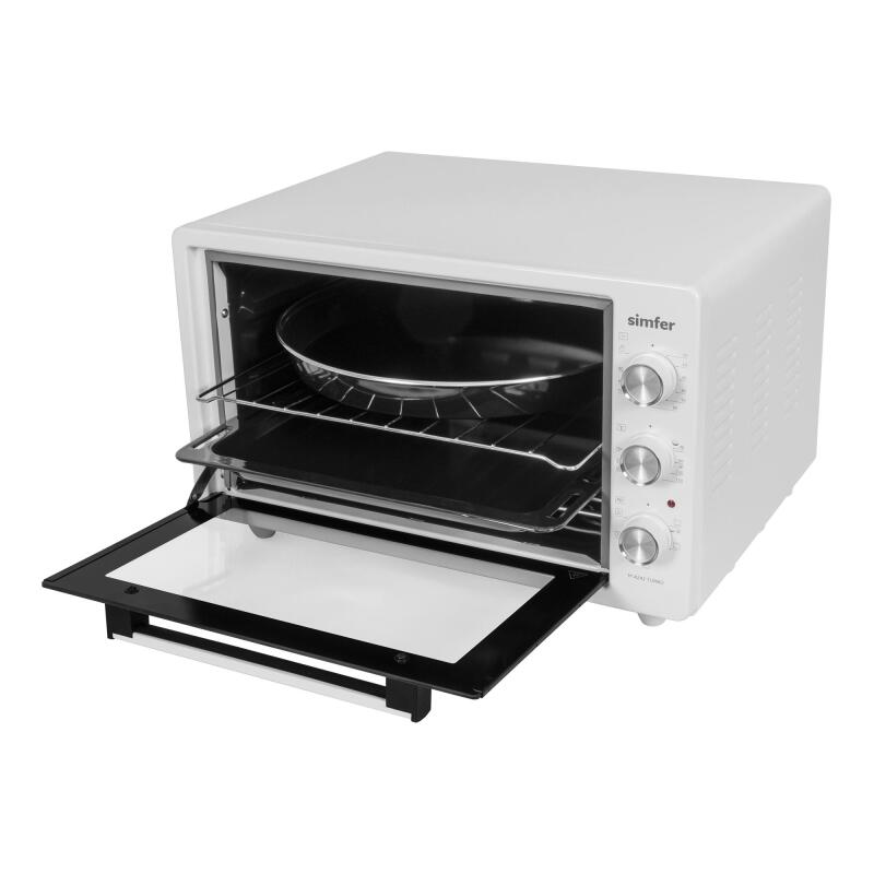 Simfer 4242 Beyaz 42 LT Turbo Fan Mini / Midi Fırın - 6 Fonksiyon,Yoğurt Yapma, Buz Çözme & İç Aydınlatma - 4