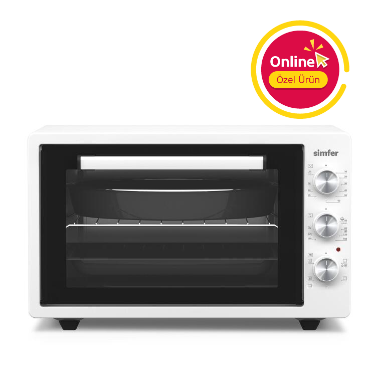 Simfer 4242 Beyaz 42 LT Turbo Fan Mini / Midi Fırın - 6 Fonksiyon,Yoğurt Yapma, Buz Çözme & İç Aydınlatma - 2