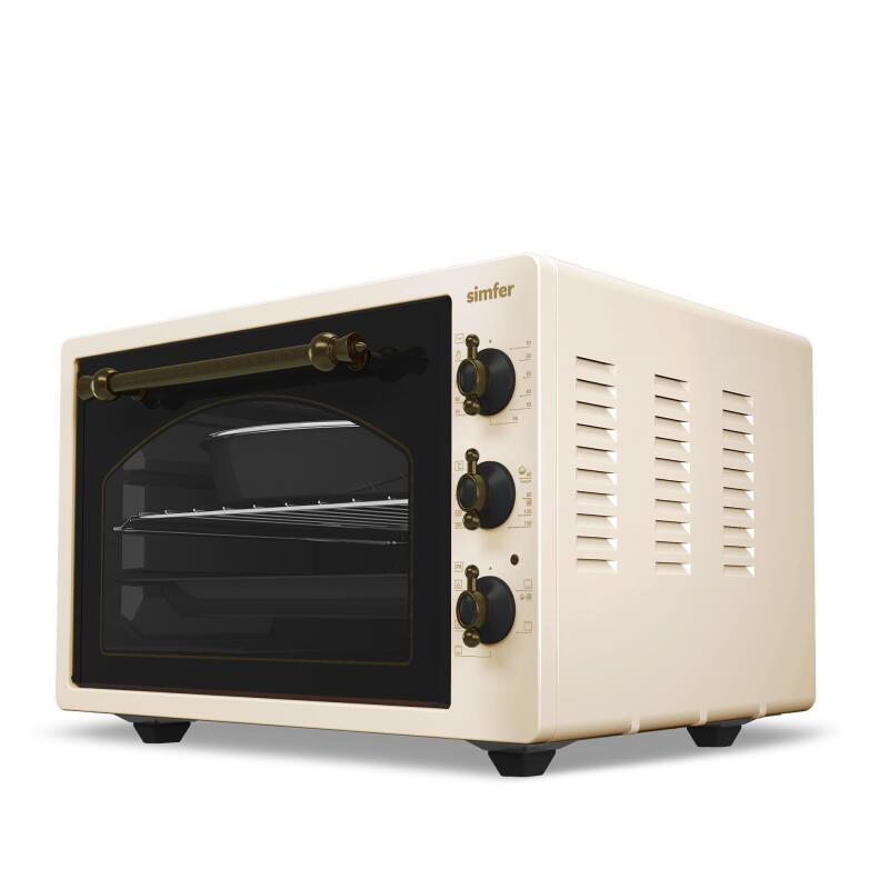 Simfer 4295 Retro Bej 42LT Turbo Fan Mini / Midi Fırın – 6 Fonksiyon, Yoğurt Yapma & Buz Çözme Özellikli - 3