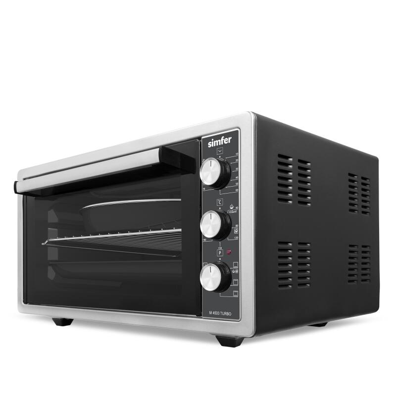 Simfer 4503 İnox 45 LT Turbo Fan Mini / Midi Fırın - 6 Fonksiyon,Yoğurt Yapma, Buz Çözme & İç Aydınlatma - 2