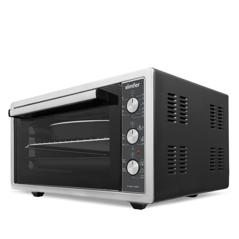 Simfer 4507 İnox 45 LT Turbo Fan Mini / Midi Fırın - 6 Fonksiyon, Pop-Up Düğme, Yoğurt Yapma & Buz Çözme - 2