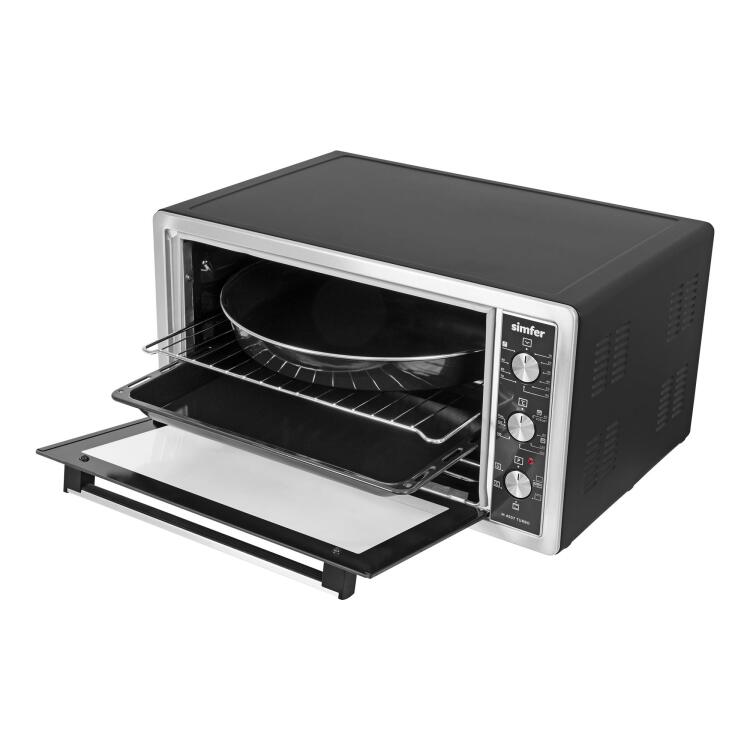 Simfer 4507 İnox 45 LT Turbo Fan Mini / Midi Fırın - 6 Fonksiyon, Pop-Up Düğme, Yoğurt Yapma & Buz Çözme - 3