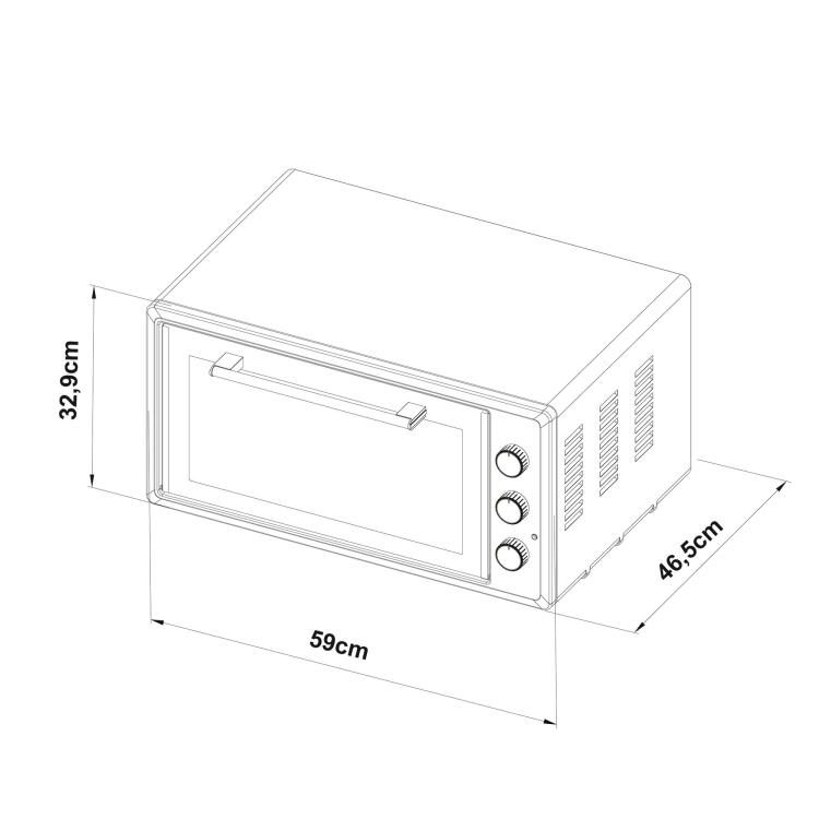 Simfer 4546 Beyaz 45 LT Turbo Fan Mini / Midi Fırın - 6 Fonksiyon, Yoğurt Yapma & Buz Çözme Özellikli - 11