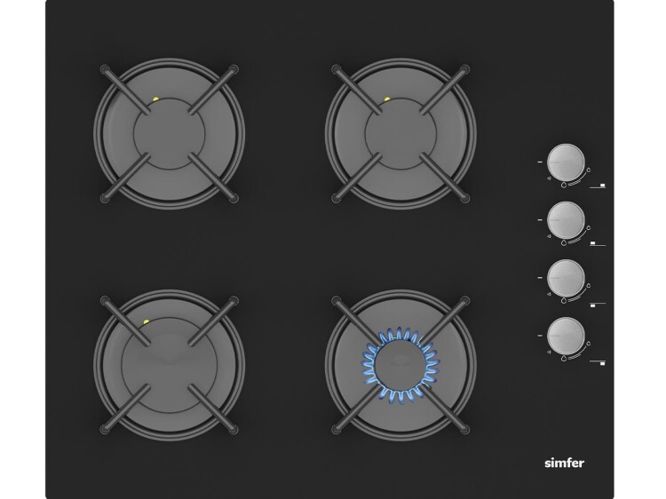 Simfer 8 Fonksiyon Power Turbo Siyah 2'li Ankastre Set (7327 Fırın + 3500 Ocak) - 3