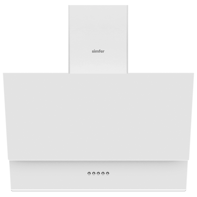 Simfer 8709 60CM Premium Push Button Beyaz Cam Davlumbaz - Simfer