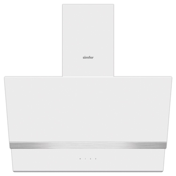 Simfer Beyaz 2'li Cam Ankastre Set (3507 Ocak + 8739 Davlumbaz) - 3