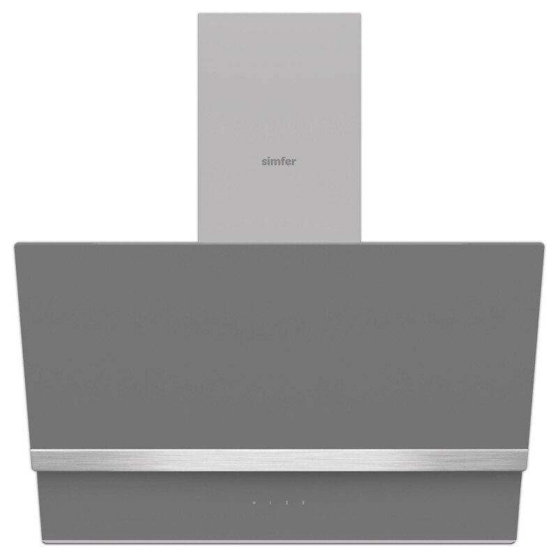 Simfer Gri 2'li Cam Ankastre Set (3538 Ocak + 8740 Davlumbaz) - 3