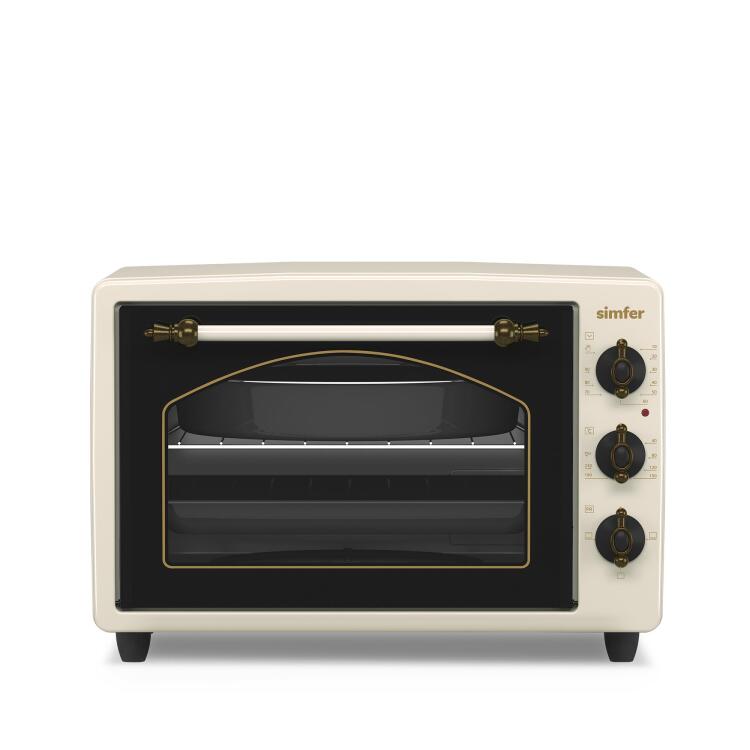 Simfer 3495 Retro Bej 34 LT Statik Mini / Midi Fırın - 4 Fonksiyon, Programlanabilir Pişirme & Isı Kontrol - 2