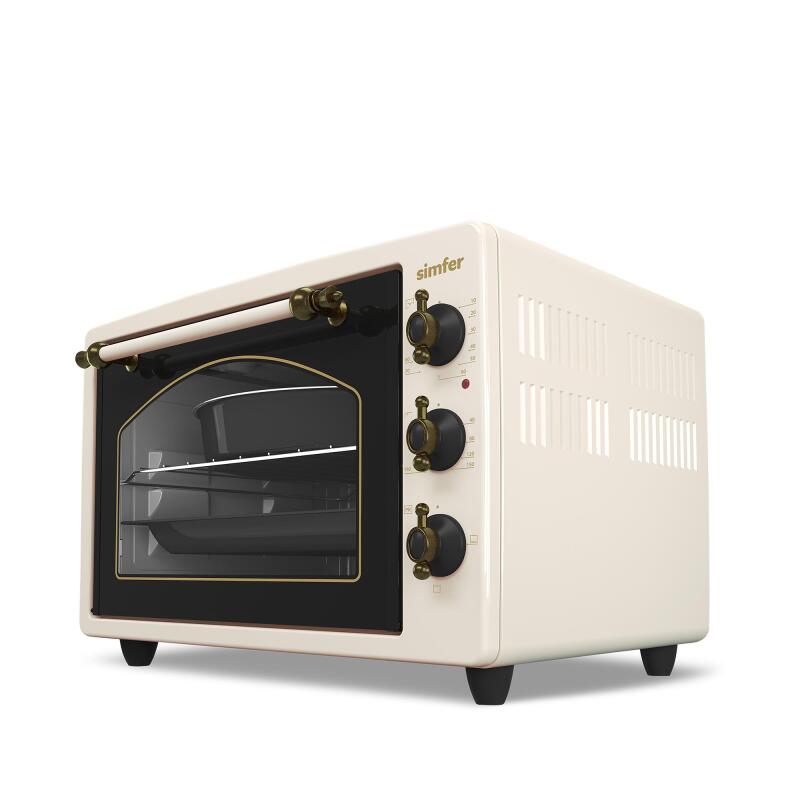 Simfer 3495 Retro Bej 34 LT Statik Mini / Midi Fırın - 4 Fonksiyon, Programlanabilir Pişirme & Isı Kontrol - 3
