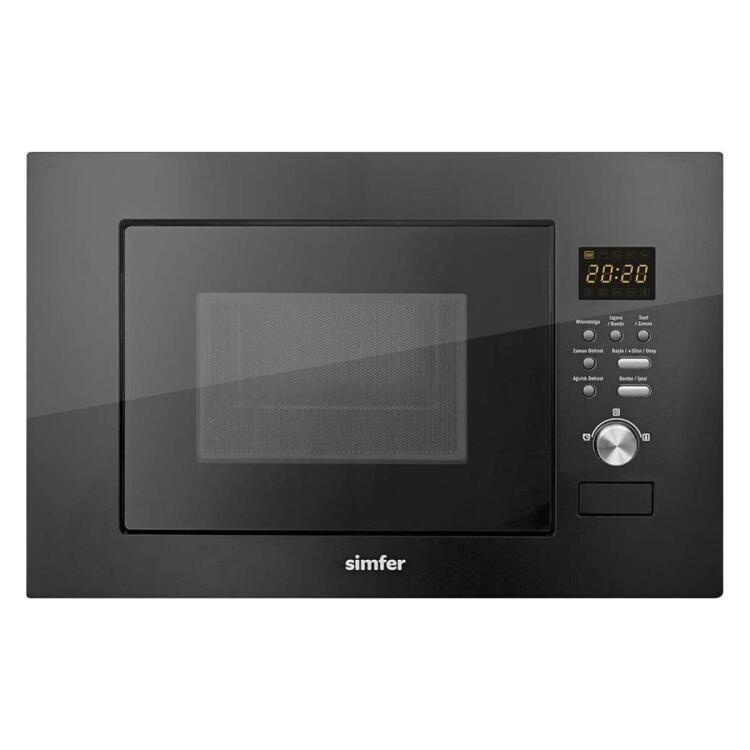 Simfer 2320 Siyah 23Litre Full Ankastre Mikrodalga Fırın Grill Fonksiyon - SİMFER