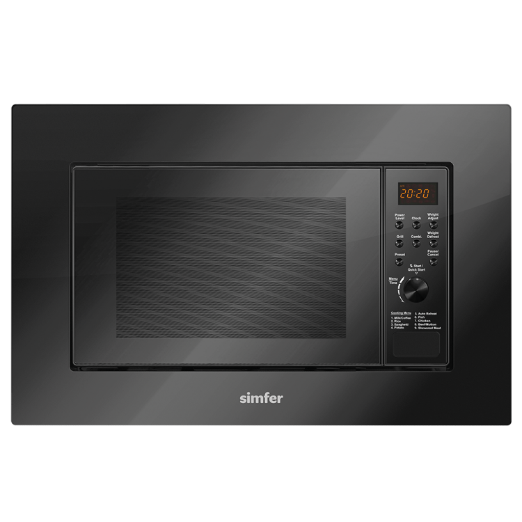 Simfer 2350 23Litre Full Ankastre Mikrodalga Fırın Siyah - SİMFER