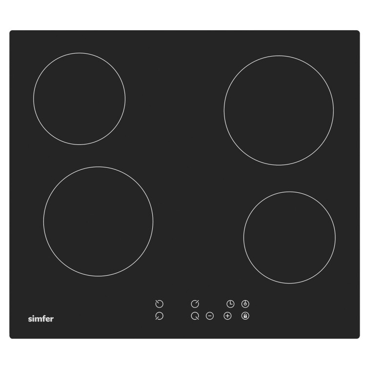 Simfer QS Gri Elektrikli 2'li Ankastre Set (Elektirikli Ocak + Davlumbaz) - 4