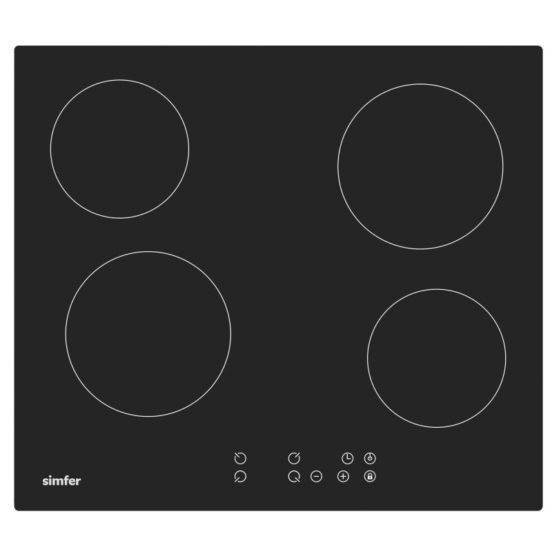 Simfer QS Gri Elektrikli 2'li Ankastre Set (Elektirikli Ocak + Davlumbaz) - 4