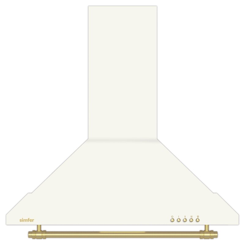 Simfer Retro Bej 2'li Cam Ankastre Set (3326 Ocak + 8716 Davlumbaz) - 3