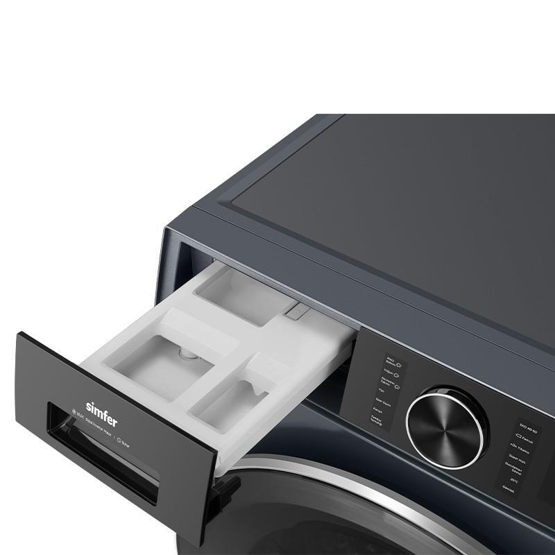 Simfer 944 G 1400Devir 9Kg Solo Çamaşır Makinesi Gri - 4