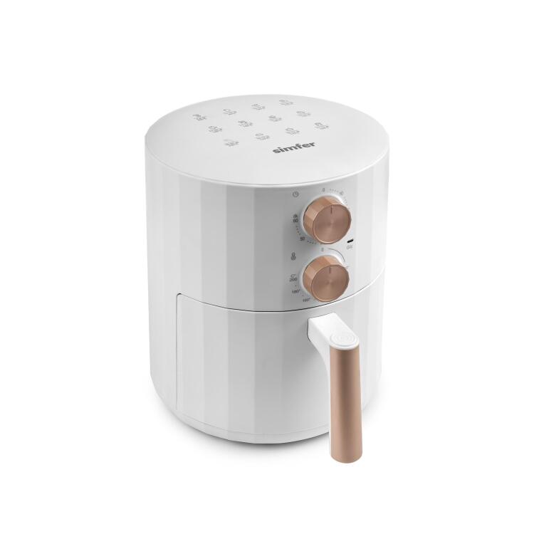 Simfer 6706 5.5Litre Airfry Silent Pro Mekanik Beyaz - 4