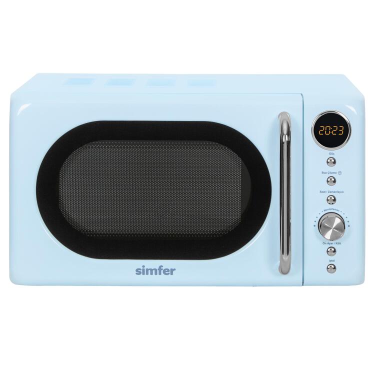 Simfer 4606 20Litre Retro Mikrodalga Fırın Dijital Mavi - SİMFER