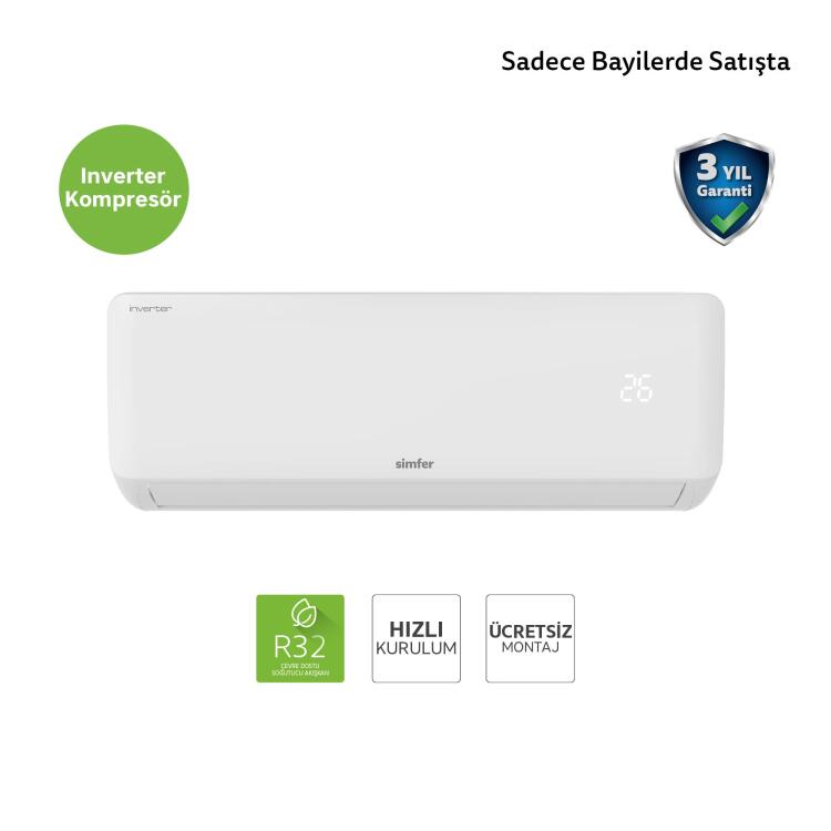 Simfer Split Klima A ++ Inverter 9.000 Btu R32 - 