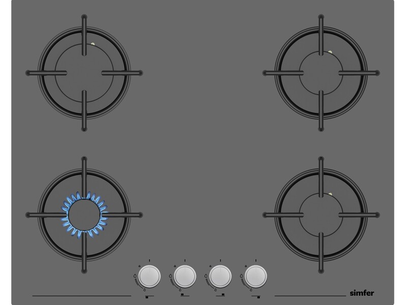 Simfer Trend Silver 2'li Cam Ankastre Set (Ocak + Davlumbaz) - 2