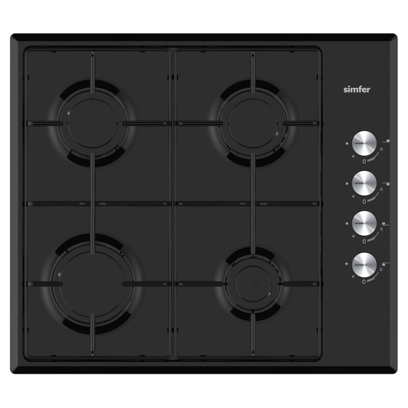 Simfer Trend Siyah Emaye Ocaklı 2'li Ankastre Set (Ocak + Davlumbaz) - 2