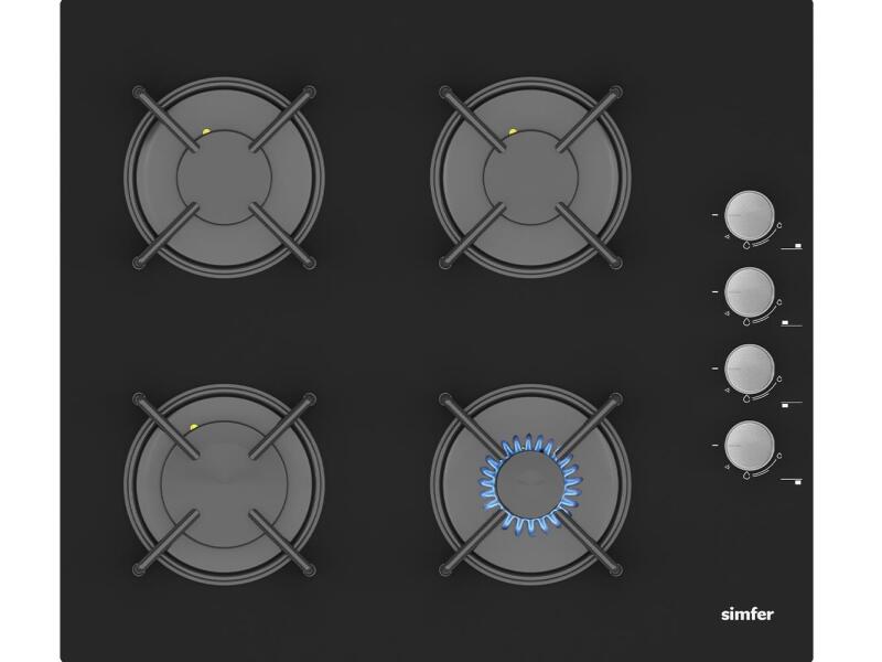 Simfer Turbo Siyah Ankastre Set (7327 Fırın + 3500 Ocak + 8678 Davlumbaz) - 3